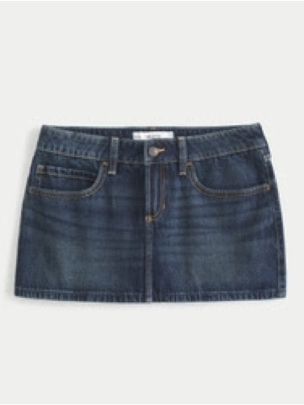Hollister Dark Blue Denim Mini Skirt